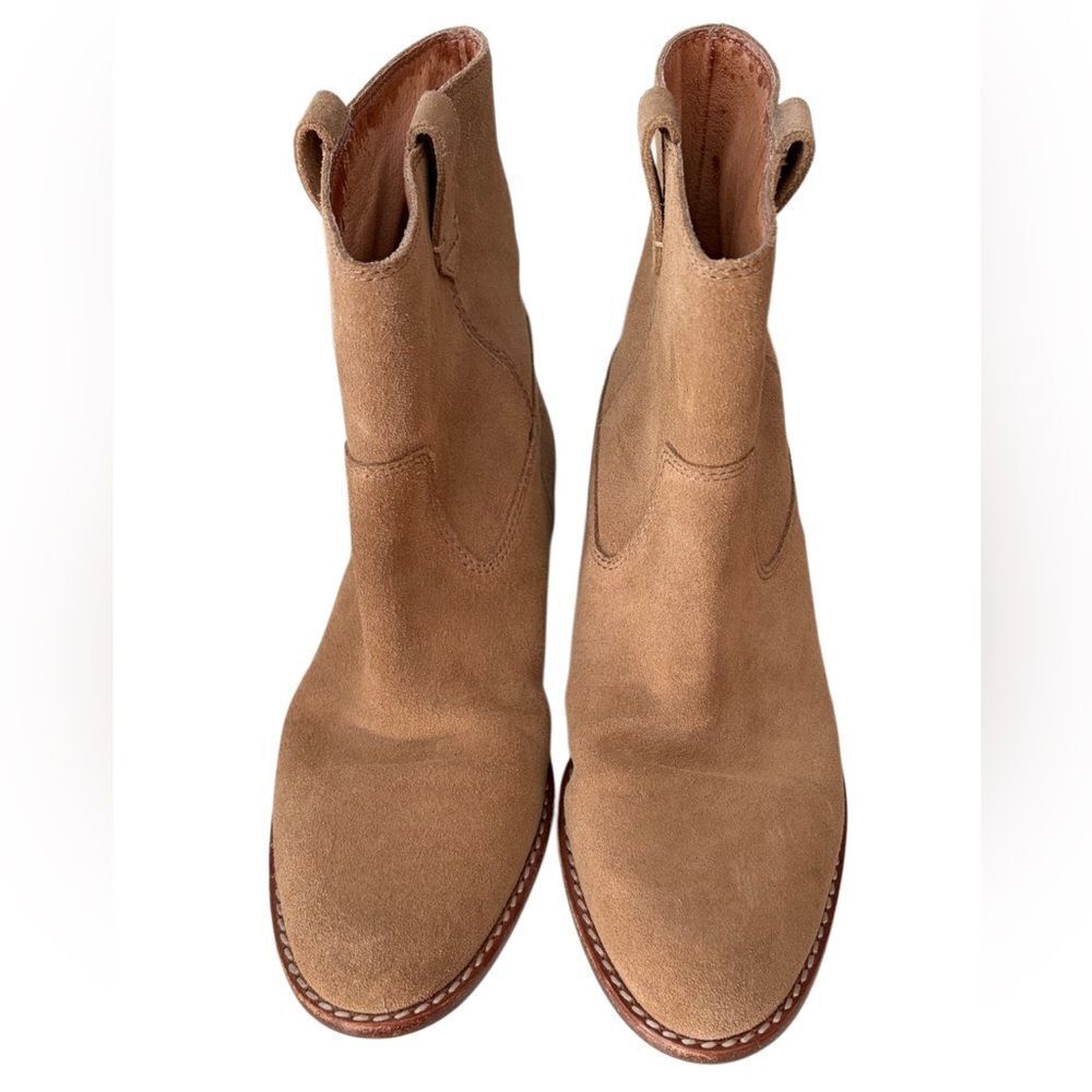 Madewell The Leah boot, color Faded Birch tan suede, size 6. - Picture 8 of 9